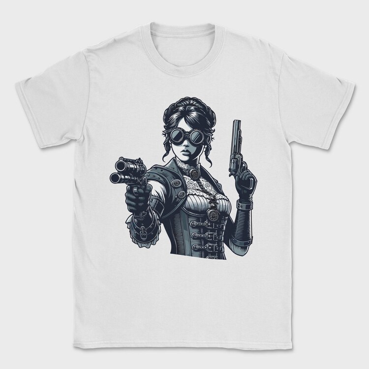 Steampunk Woman, Tricou Barbati (Unisex)