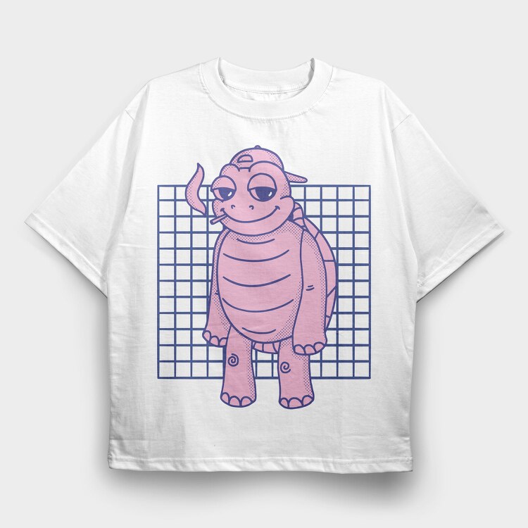 Stoned Turtle, Tricou Oversize Barbati (Unisex)