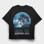 Summer Beach Multicolor Versions, Tricou Oversize Barbati (Unisex)