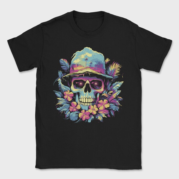 Summer Skull Halloween, Tricou Barbati (Unisex)