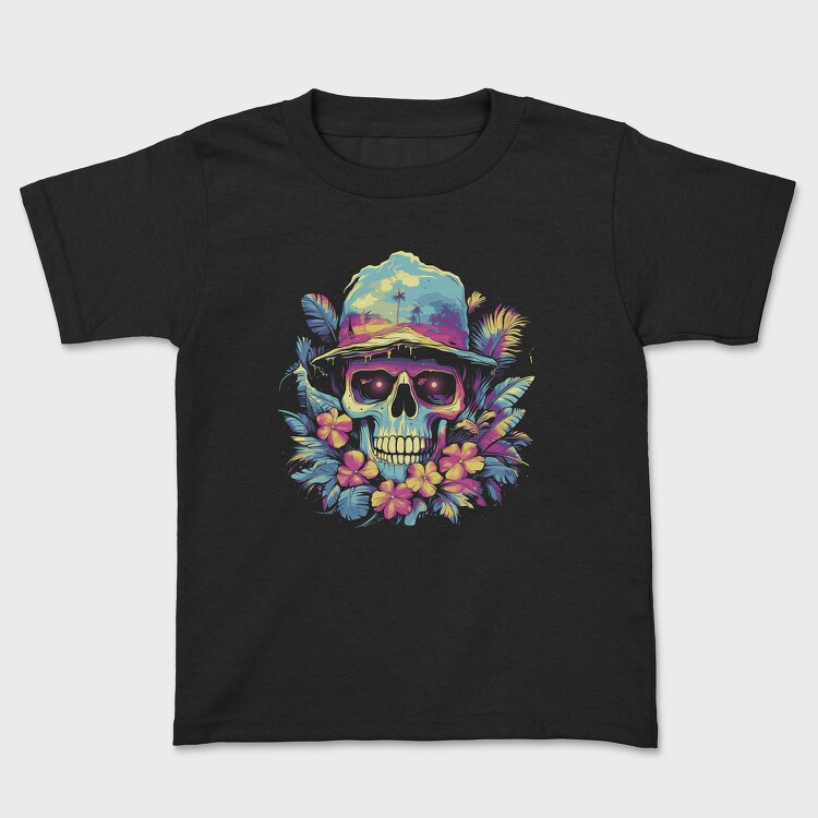 Summer Skull Halloween, Tricou Copii