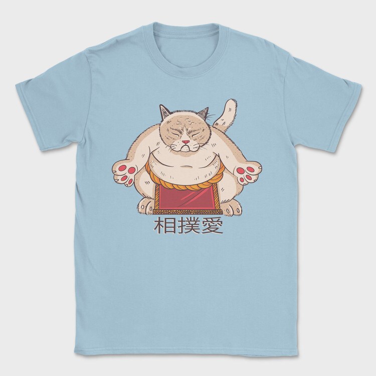 Sumo Cat, Tricou Barbati (Unisex)