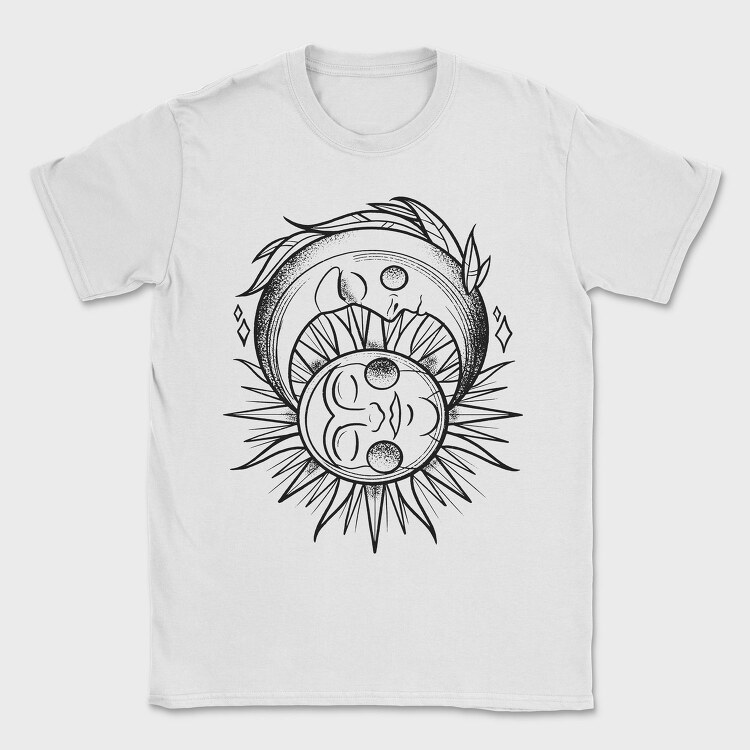 Sun And Moon Sleeping, Tricou Barbati (Unisex)