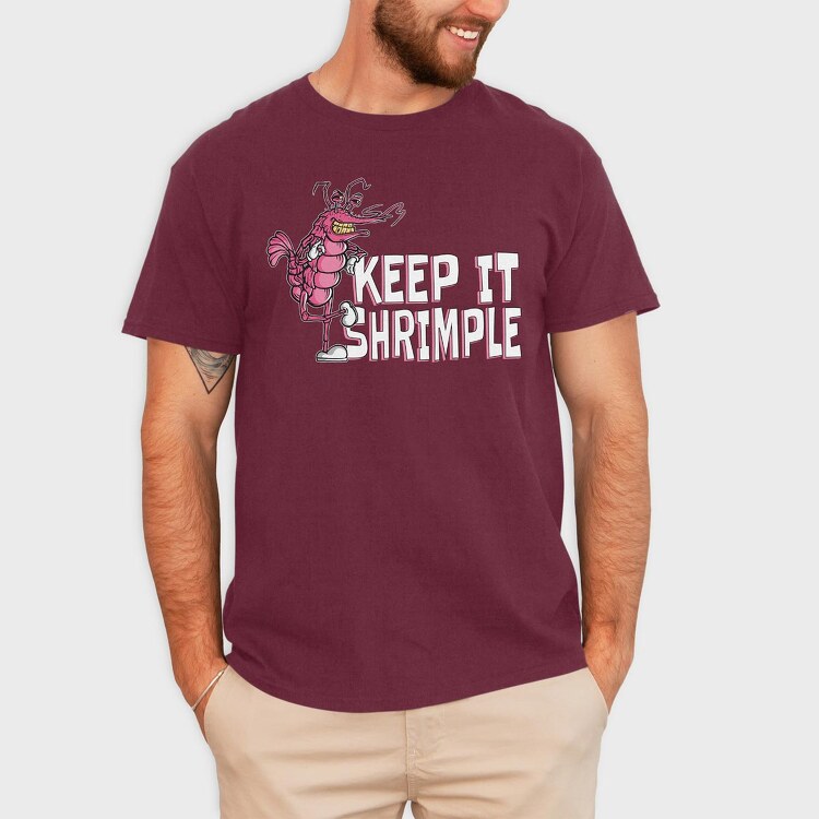Keep It Shrimple, Tricou Barbati (Unisex)