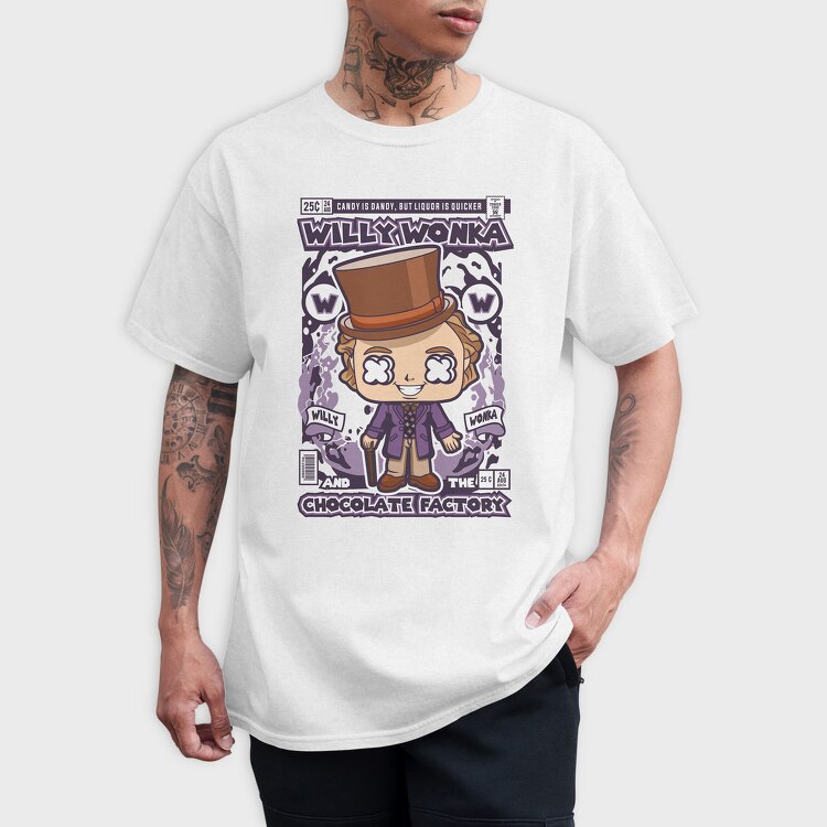 Willy Wonkas Candy Quest, Tricou Barbati (Unisex)