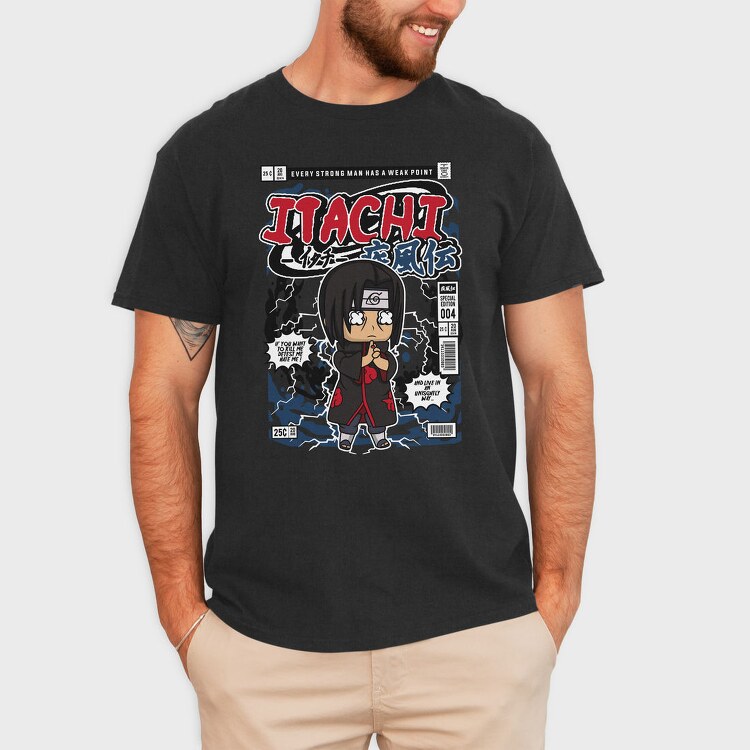Itachi Chibi Rebellion, Tricou Barbati (Unisex)