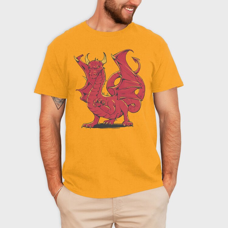 Dragon Red, Tricou Barbati (Unisex)