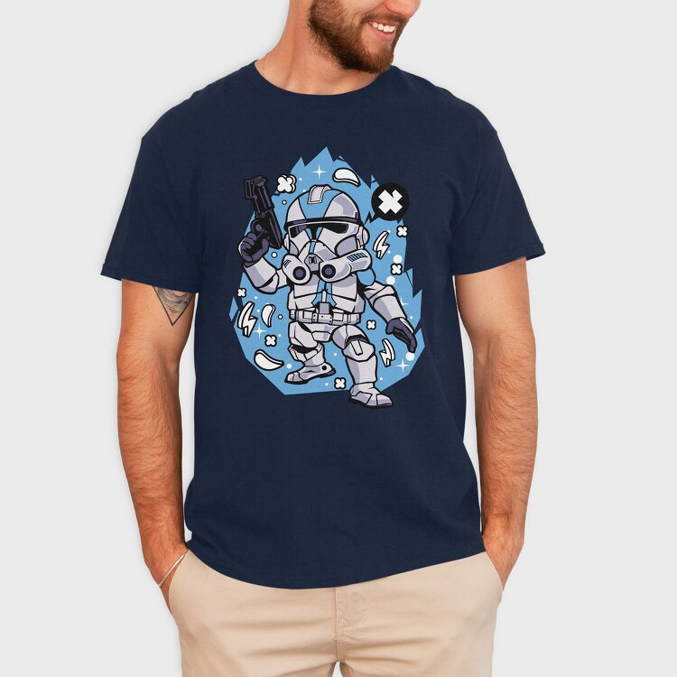 Stormtrooper Blast, Tricou Barbati (Unisex)
