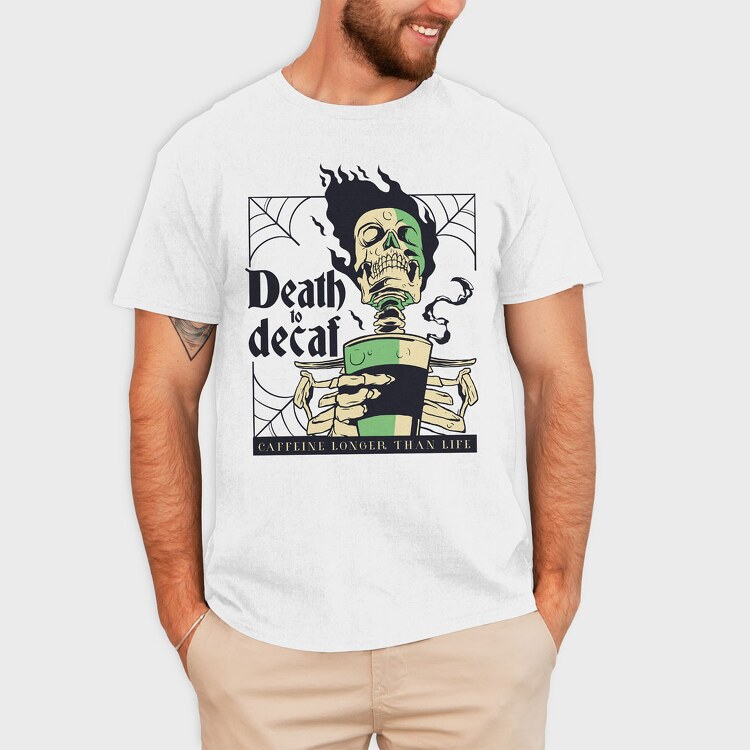 Death to Decaf, Tricou Barbati (Unisex)