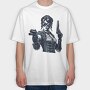 Steampunk Woman, Tricou Oversize Barbati (Unisex)