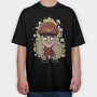 Military Punk Warrior, Tricou Oversize Barbati (Unisex)