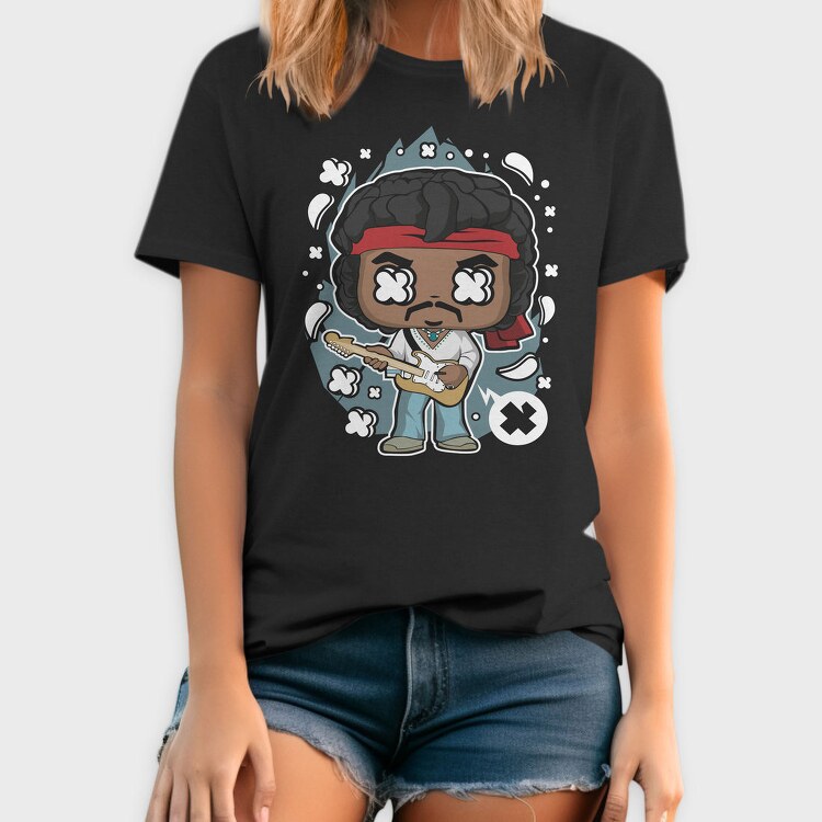 Jimi Guitar Hero, Tricou Barbati (Unisex)