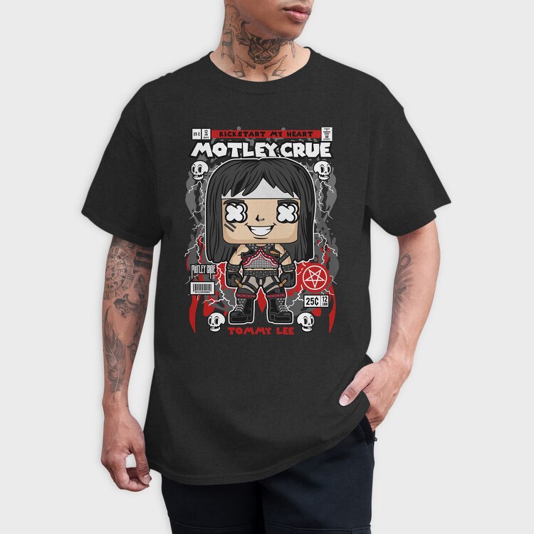 Motley Crue Pop Art, Tricou Barbati (Unisex)
