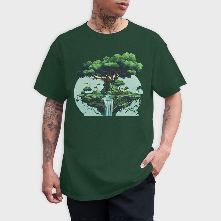 Tree Waterfall, Tricou Barbati (Unisex)
