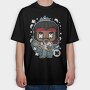Jimi Guitar Hero, Tricou Oversize Barbati (Unisex)