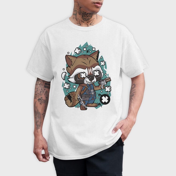 Rocket Raccoon Revolution, Tricou Barbati (Unisex)