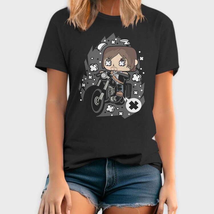 Motorcycle Chibi Rebellion, Tricou Barbati (Unisex)