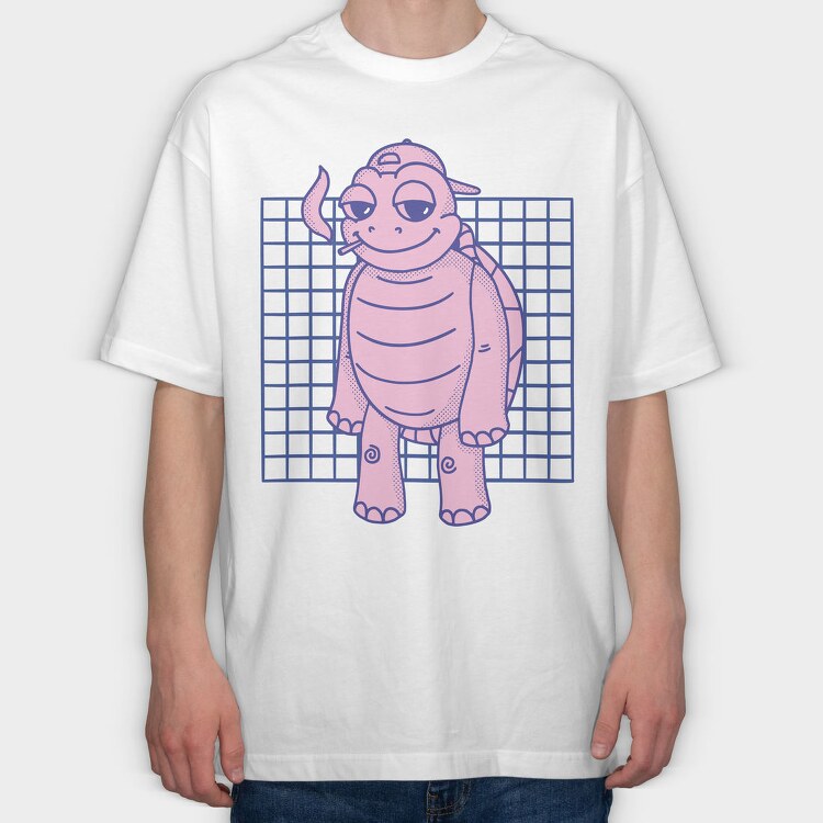 Stoned Turtle, Tricou Oversize Barbati (Unisex)