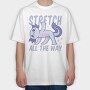Stretching Fitness Axolotl Yoga 01, Tricou Oversize Barbati (Unisex)