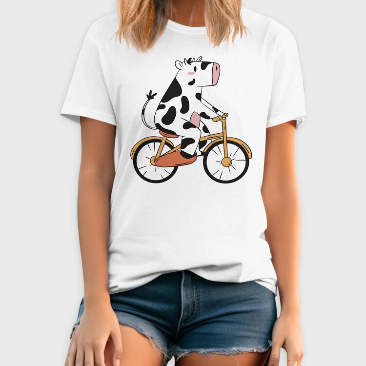 Cow Bike, Tricou Barbati (Unisex)