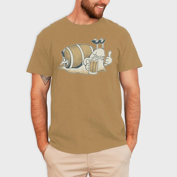 Snail Beer, Tricou Barbati (Unisex)