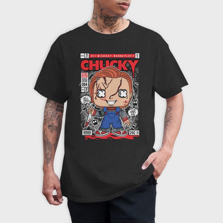 Chuckys Blood Bath, Tricou Barbati (Unisex)