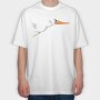 Stork Flight, Tricou Oversize Barbati (Unisex)