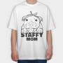 Staffordshire Bull Terrier Cute Staffy Mom, Tricou Oversize Barbati (Unisex)