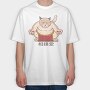 Sumo Cat, Tricou Oversize Barbati (Unisex)