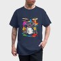 Drummer Set Colorful, Tricou Barbati (Unisex)