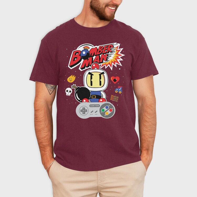 Bomberman, Tricou Barbati (Unisex)