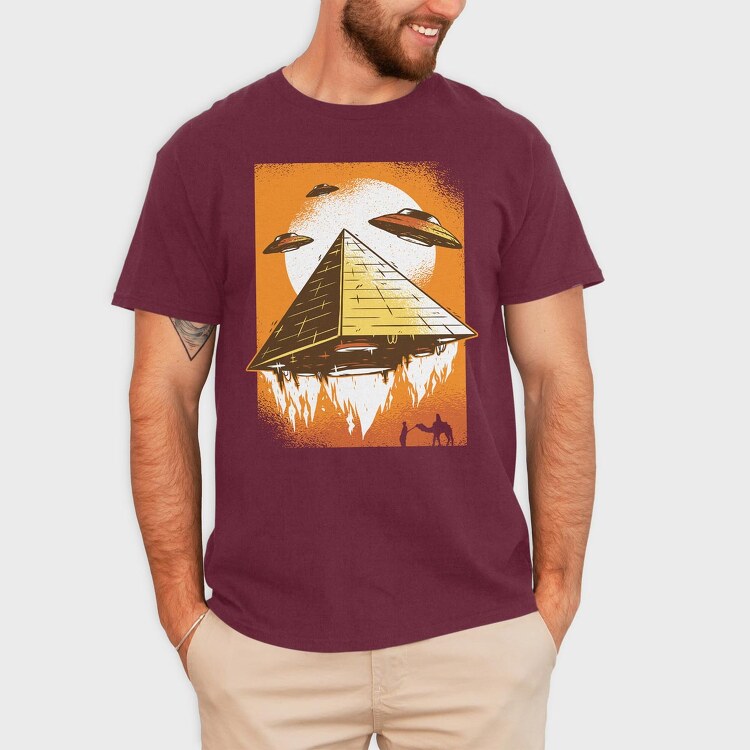 Ufo Pyramid, Tricou Barbati (Unisex)