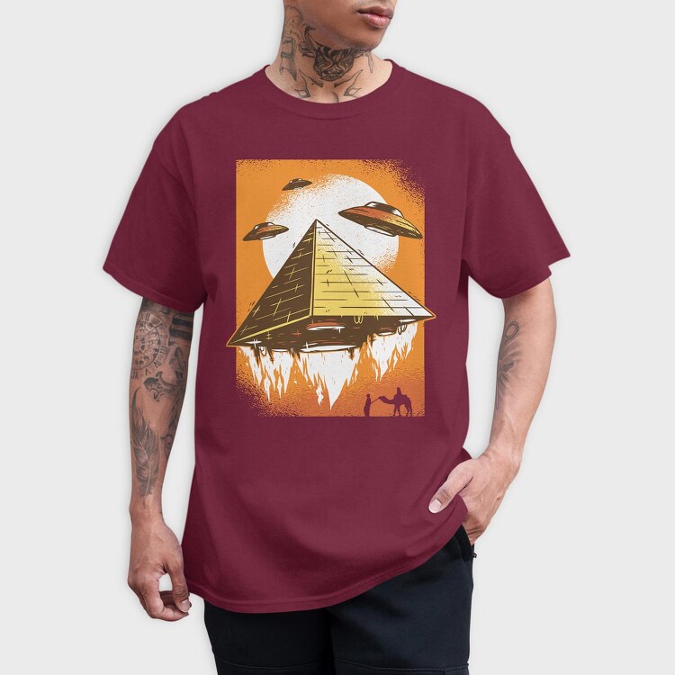 Ufo Pyramid, Tricou Barbati (Unisex)
