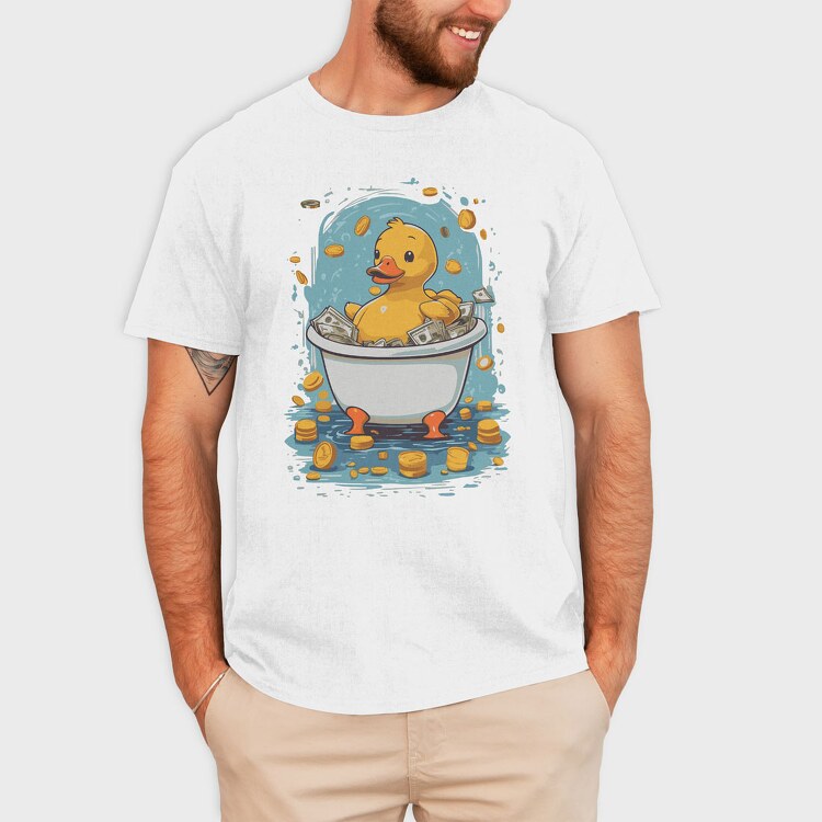 Duck Money Cartoon, Tricou Barbati (Unisex)