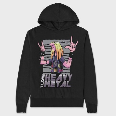 Heavy Metal Triangle Triangule, Hanorac Oversize Barbati (Unisex)