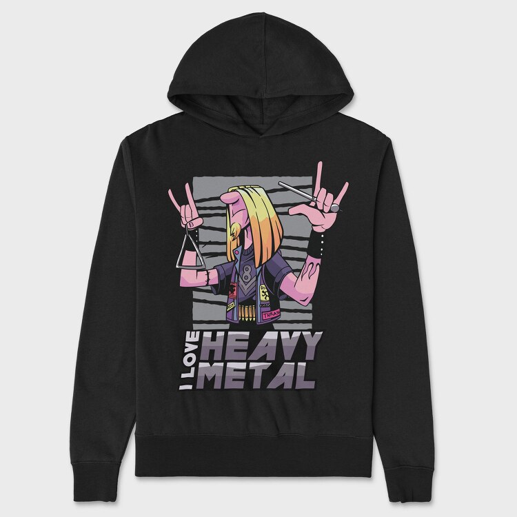 Heavy Metal Triangle Triangule, Hanorac Oversize Barbati (Unisex)