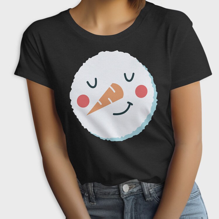 Christmas Snowman Faces 10, Tricou Femei