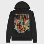 Metal Musician Abstract Music 05, Hanorac Oversize Barbati (Unisex)