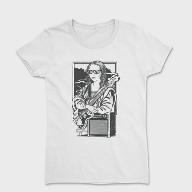 Mona Lisa Electric Guitar Rock, Tricou Femei