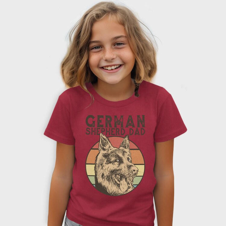 German Shepherd Dad, Tricou Copii