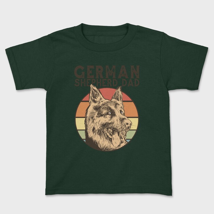 German Shepherd Dad, Tricou Copii