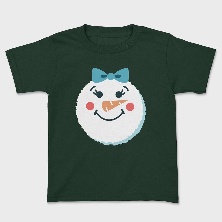 Christmas Snowman Faces 2, Tricou Copii