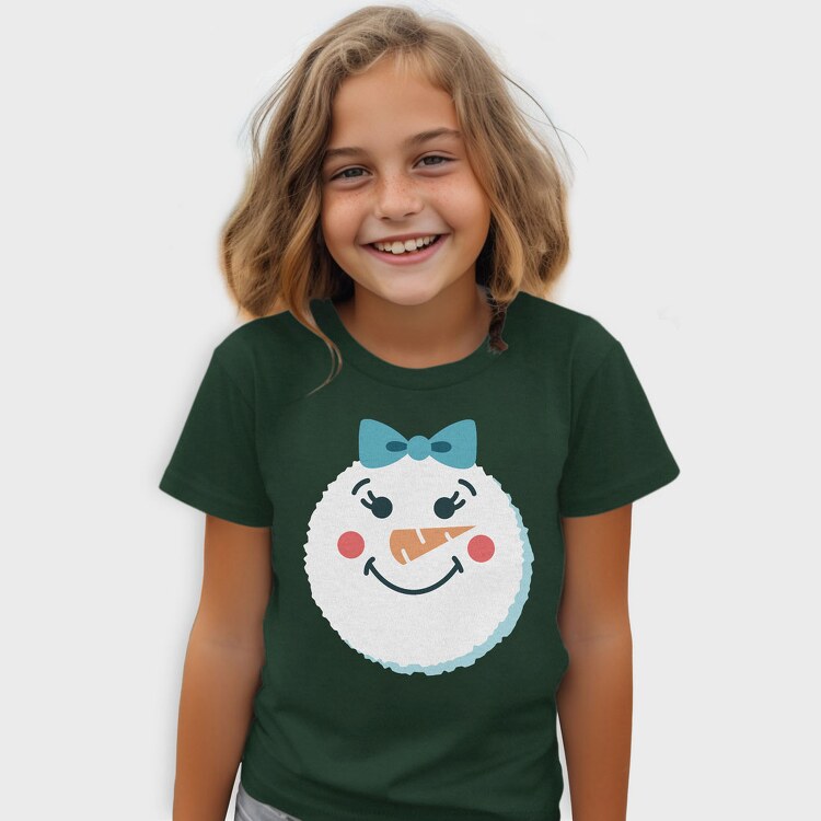 Christmas Snowman Faces 2, Tricou Copii