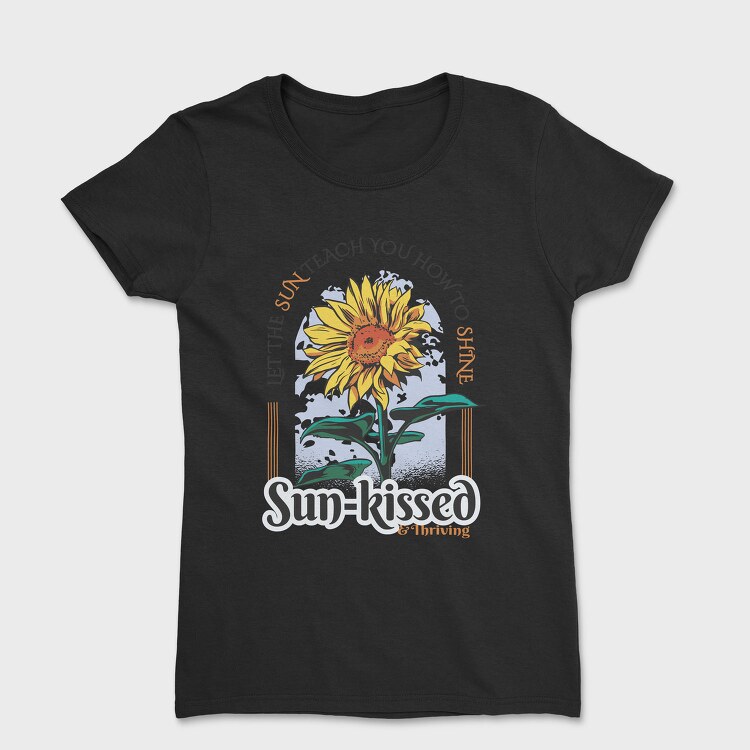 Sun Kissed Sunflower Spring, Tricou Femei