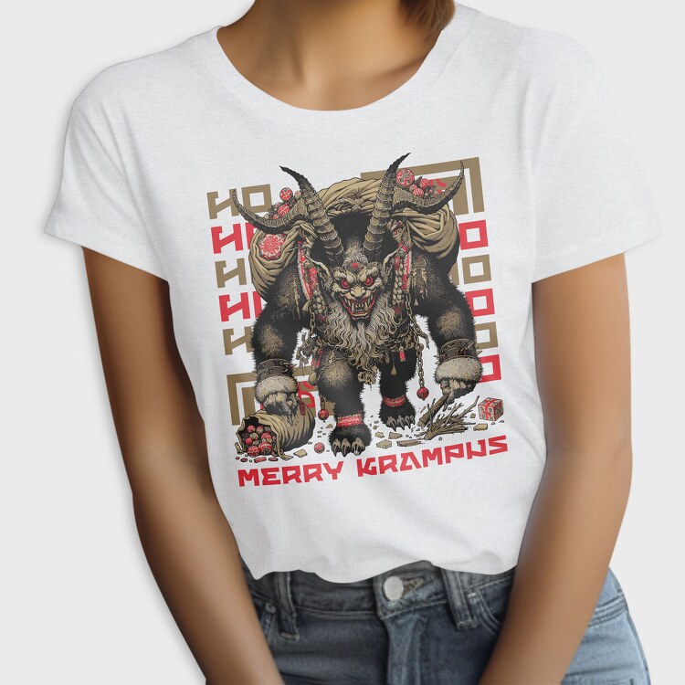 Trend Merry Krampus Japanese, Tricou Femei