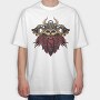 Steampunk Viking Skull, Tricou Oversize Barbati (Unisex)