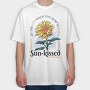 Sun Kissed Sunflower Spring, Tricou Oversize Barbati (Unisex)