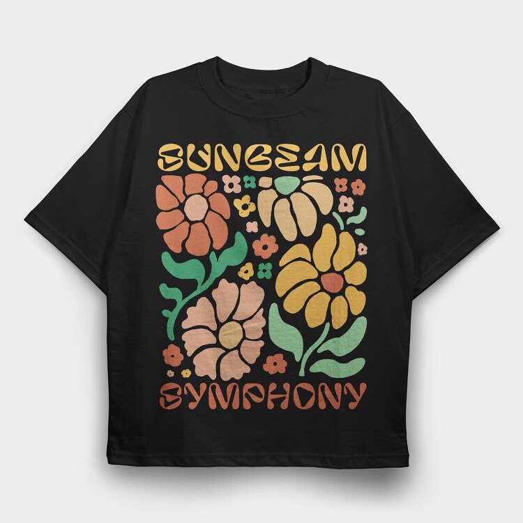 Sunbeam Symphony Spring, Tricou Oversize Barbati (Unisex)