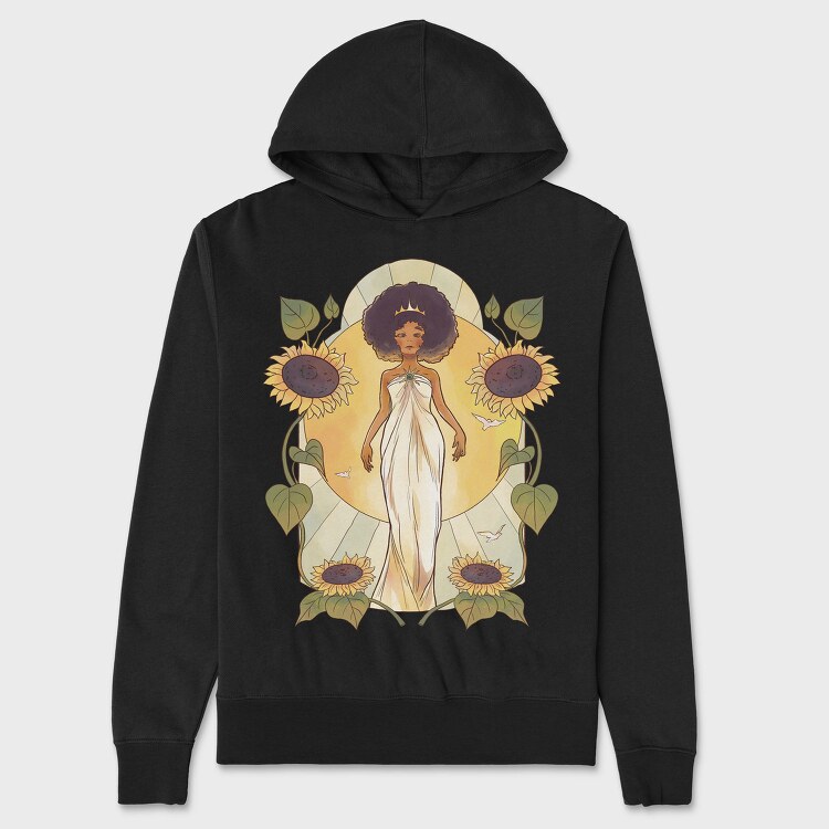 Sunflower Princess Fairy Tale, Hanorac Oversize Barbati (Unisex)