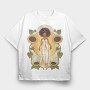 Sunflower Princess Fairy Tale, Tricou Oversize Barbati (Unisex)